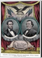 Digitally Restored 1864 Election Banner Fine Art Print