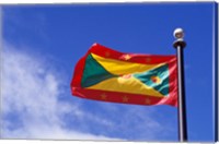 National Flag of Grenada, Caribbean Fine Art Print