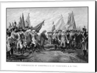 Surrender of British Troops - Revolutionary War Fine Art Print