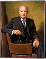 President Dwight D Eisenhower Seated Fine Art Print