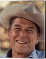 Ronald Reagan in Cowboy Hat Fine Art Print