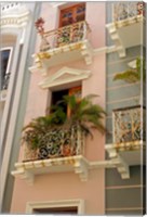 Puerto Rico, San Juan Facades of Old San Juan Fine Art Print