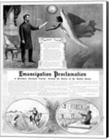 President Abraham Lincoln and the Emancipation Proclamation Fine Art Print