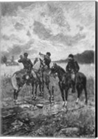 Three Civil War Soldiers onHorseback Fine Art Print