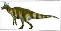 Lambeosaurus Lambei, a Hadrosaurid Dinosaur from the Cretaceous Period Fine Art Print