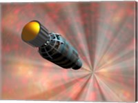 Illustration of a Spacecraft Travelling Faster than the Speed of Light Fine Art Print