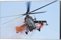 Czech Air Force Mi-35 Hind Helicopter Fine Art Print