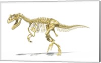 3D Rendering of an Allosaurus Dinosaur Skeleton Fine Art Print