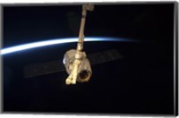 The SpaceX Dragon Cargo Craft with Earth's Horizon in the Background Fine Art Print