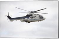 A German Air Force Eurocopter Cougar helicopter used for VIP transport Fine Art Print
