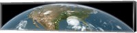 Panoramic View of Planet Earth and the United States Fine Art Print