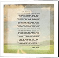 Robert Frost Road Less Traveled Poem Fine Art Print