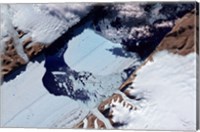 A Massive Ice Island Breaks Free of the Petermann Glacier in Greenland Fine Art Print
