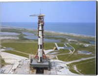 An Aerial view of the Apollo 15 Spacecraft on its Launch Pad Fine Art Print