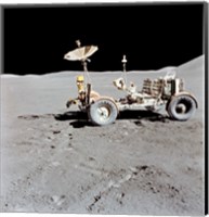 Apollo 15 Lunar Roving Vehicle on the Moon Fine Art Print