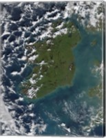Phytoplankton Bloom off the Coast of Ireland Fine Art Print