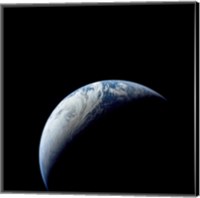 Crescent Earth taken from the Apollo 4 Mission Fine Art Print