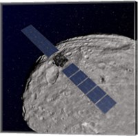 NASA's Dawn Spacecraft Orbiting the Giant Asteroid Vesta Fine Art Print