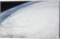 Eye of Hurricane Irene as Viewed from Space Fine Art Print