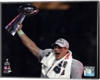 Rob Gronkowski with the Vince Lombardi Trophy Super Bowl XLIX Fine Art Print