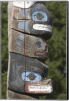 Tseshaht Totem Poles, Port Alberni, British Columbia Fine Art Print