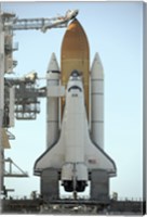 Space Shuttle Atlantis Sits on the Launch Pad at the Kennedy Space Center in Anticipation of its upcoming Launch Fine Art Print