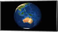 View of the Full Earth Showing Indonesia, Oceania, and the Continent of Australia Fine Art Print