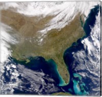 Satellite view of the Southeastern United States Fine Art Print