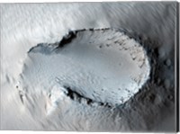 A small Cone on the Side of one of Mars' Giant Shield Volcanoes Fine Art Print
