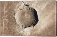 A Meteorite Impact Crater in the Northern Arizona desert of the United States Fine Art Print