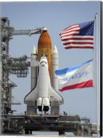 Space Shuttle Endeavour on the Launch Pad Fine Art Print