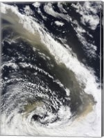Dust Storm Blowing over the Tasman Sea Towards New Zealand Fine Art Print