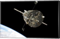 The Hubble Space Telescope in Orbit above Earth Fine Art Print