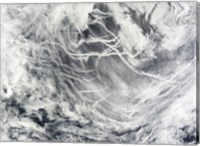 Ship Tracks in the Pacific Ocean Fine Art Print