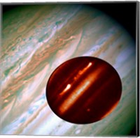 Hubble/IRTF Composite Image of Jupiter Storms Fine Art Print