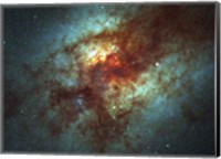 Super Star Clusters in Dust-Enshrouded Galaxy Fine Art Print