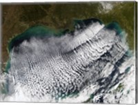 Cloud Streets in the Gulf of Mexico Fine Art Print