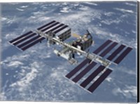 Computer Generated View of the International Space Station Fine Art Print