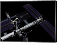 A Graphic Rendering of the International Space Station Fine Art Print