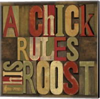 Printers Block Rules This Roost I Fine Art Print