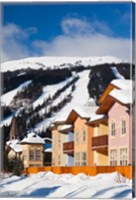 Ski lodges, Sun Peaks Resort, Sun Peaks, British Columbia, Canada Fine Art Print