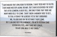 Road to Freedom - Nelson Mandela Quote Fine Art Print