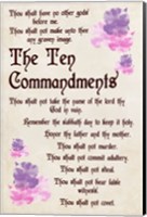 The Ten Commandments - Floral Fine Art Print