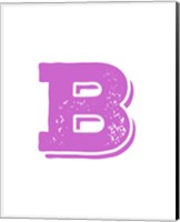 B in Pink Fine Art Print