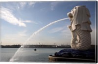 Singapore Merlion statue in the Merlion Park Fine Art Print