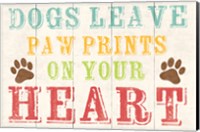 Dogs Leave Paw Prints 1 Fine Art Print