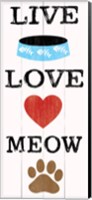 Live Love Meow Fine Art Print