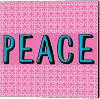 Peace - Blue and Pink Fine Art Print