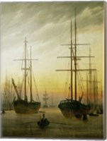 Ships in the Harbour, 1774-1840 Fine Art Print