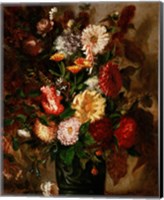 Flowers in an Earthenware Pot, 1847 Fine Art Print